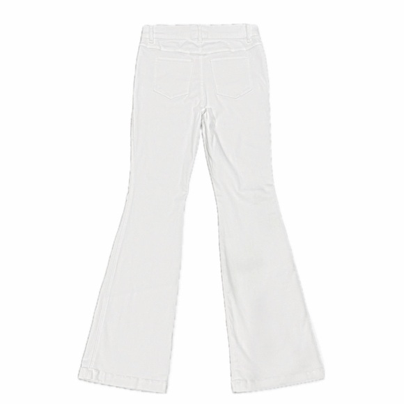 👖🍑 SPANX EveryWear Flare Jeans | White Pull-On Shaping Denim Sz L (34” Inseam) - Picture 2 of 5